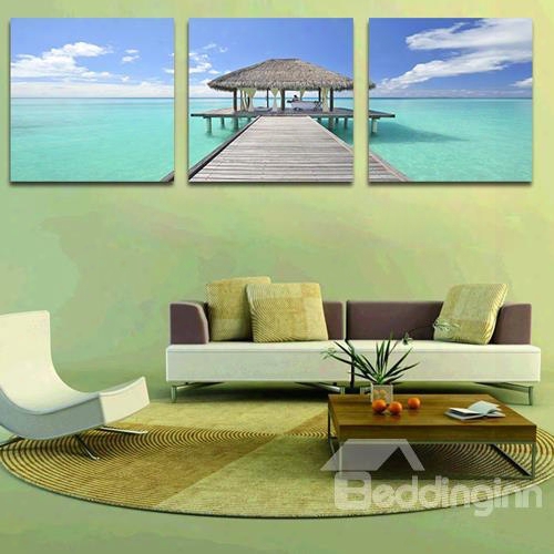 Beautiful Sea 3-piece Crystal Film Art Wall Print