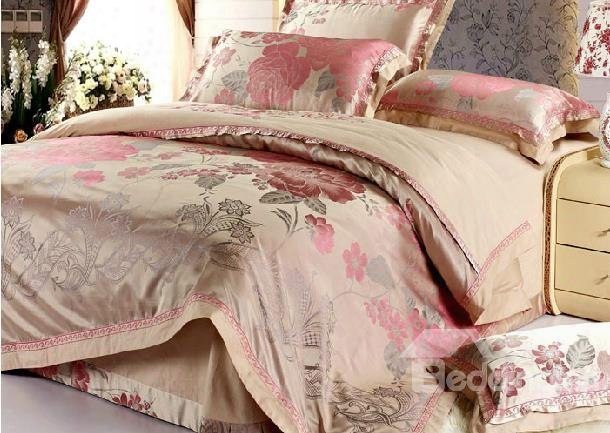 Best Home Fashion Beautiful And Elegant Floral Printing Duvet Cover Sets