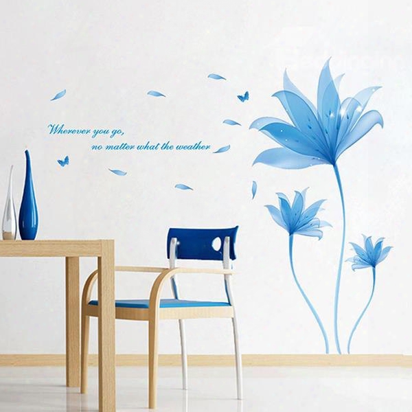 Charming Blue Dream Decorative Wall Stickers