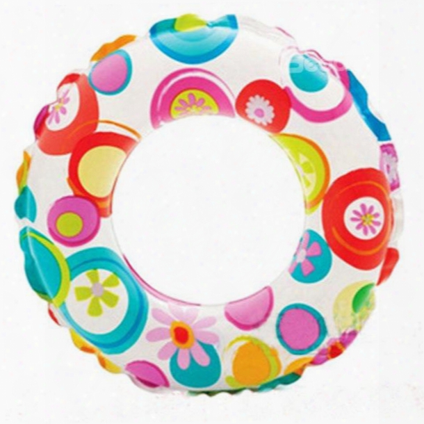 Colorful Circle Pattern Swim Ring For Children