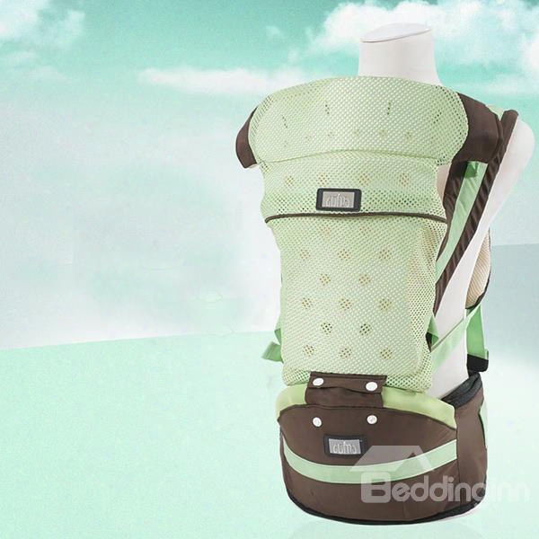 Comfortable Breathable Multi-functional Green Color Baby Carrier
