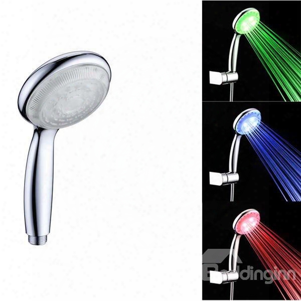 Contemporary Temperature Impressible Led Color Changing Hand Shower Head