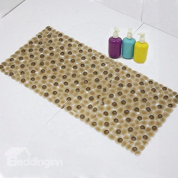 Creative Cobblestone Pattern Pvc Skidproof Bath Rug