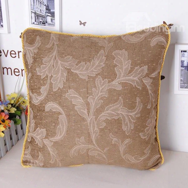 European Elegant Noble Style Jacquard Chenille Throw Pillowcase