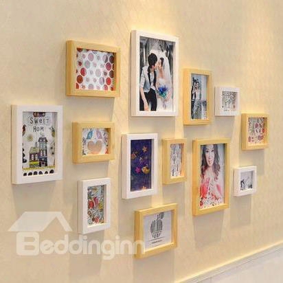 Fantastic European Style Wood Wall Photo Frame Set