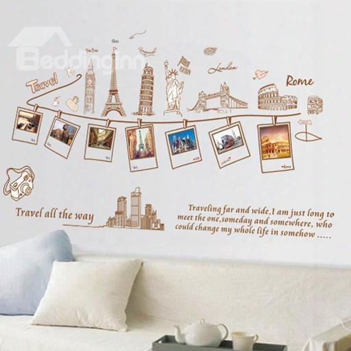 Fantastic Traveling Around The World Wall Stickers