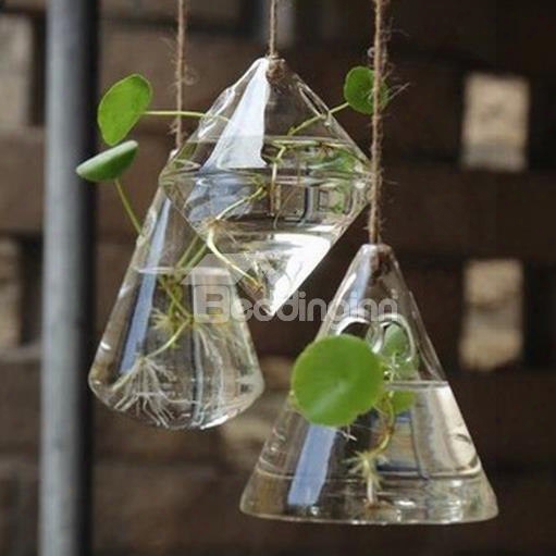 Fashion Hydroponics Small Hanging Glass Bottle Set