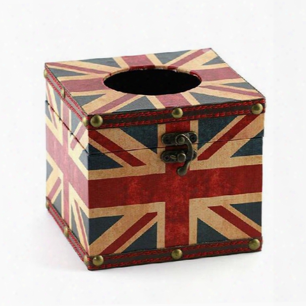 Gorgeous Fashion The Union Jack Print Squwre Tissue Box