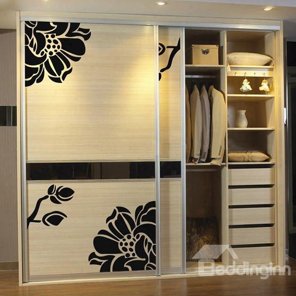 Gorgeous Solid Color Mangnolia Wall Sticker