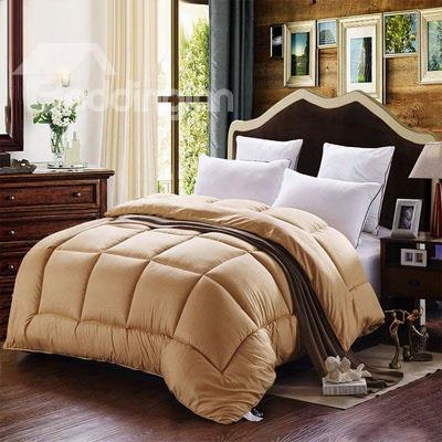 High Quality Showy Warm And Comfortable Olid Color Thicken Quilt