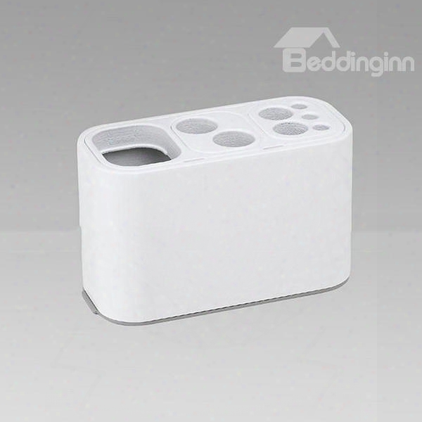 Hot Selling Multi Function Practical White Toothbrush Holder