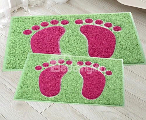 New Title Lovely Unique 2 Pieces Feet Design Bath Rug