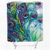 3D Peacock Printed Polyester Colorful Bathroom Shower Curtain