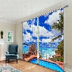 3D Sunny Day Scenery Polyester Blackout Curtain