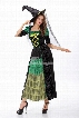Lace And Layered Front Long Dress With Hat Costume