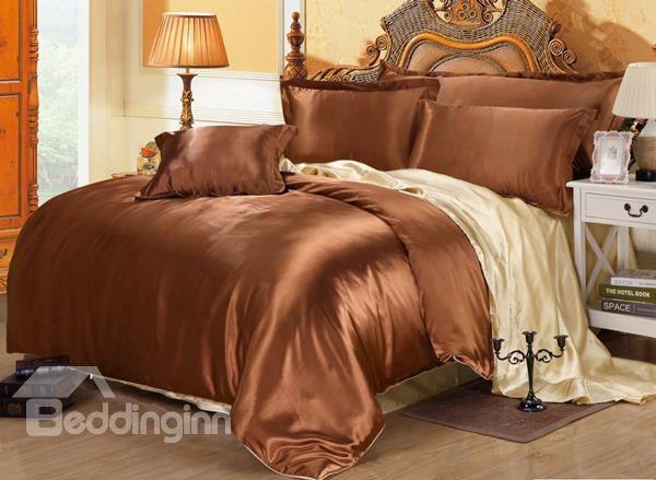 Skinc Are Charming 4-piece Coffee Duvet Cover Sets