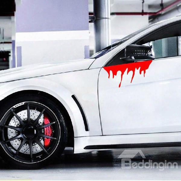 Super Creative Horrible Blood Shape Car Stickers