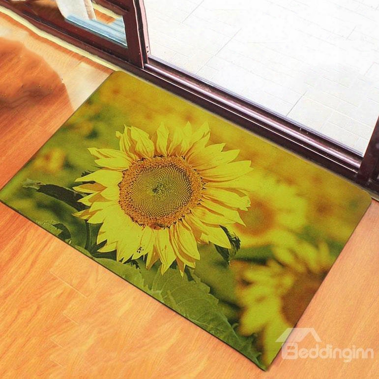 Super Fashion Wonderful Sunflower Pattern Doormats