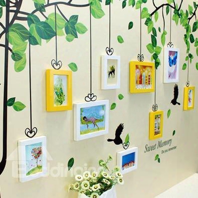 Sweet Memory Tree Wall Photo Frame Set With Wall Stickers