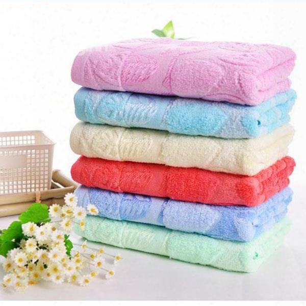 Thick Super Cozy Leaves Cotton Bath Towel