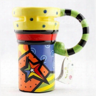 Top Classic Color Painted Ceramic Coffee Mug