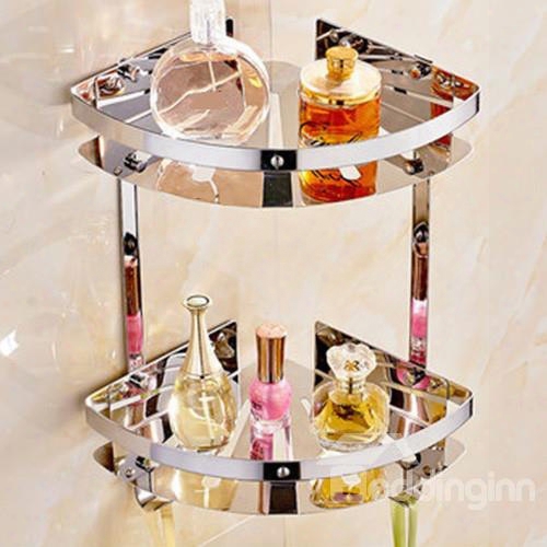 Triangle Shape Stainless Steel Bathroom Shelf