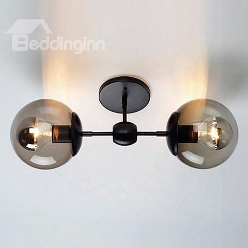 Unique Design Pretty Wonderful Alloy And Glass Flush Mount