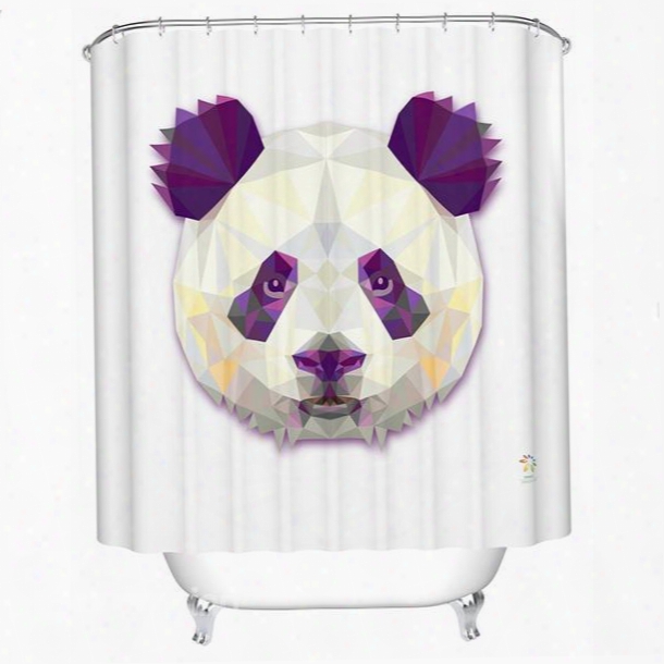 Vivid Gorgeous Panda Newspaper 3d Prismatic Shower Curtain