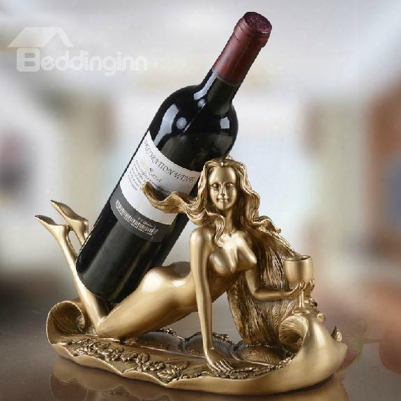 Astonishing Young Slim Beauty Art Design Wine Rack