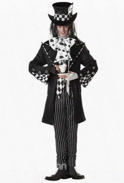 Concise Unique Lattice Design Halloween Clown Costume