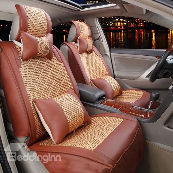 Cost-efficient Business Style Classic Colors Grid Universal Fit Car Seat Covers