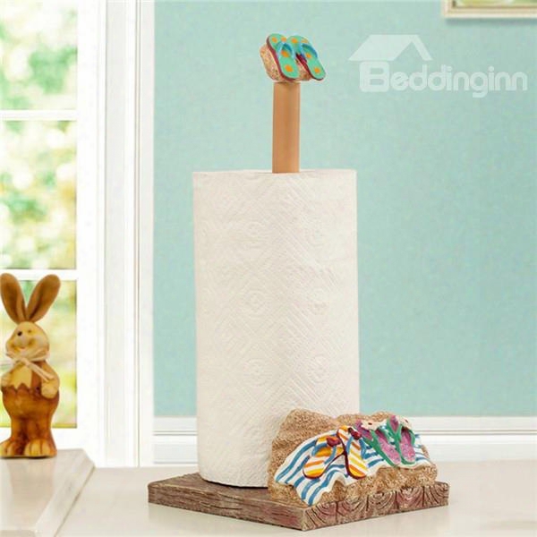 Creative Beach Sandal Image Unique Toilet Paper Holder