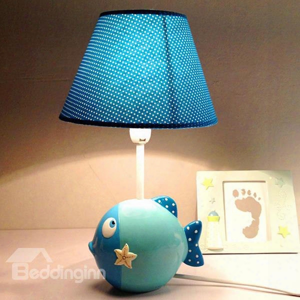 Creative Cartoon Sea Fish Design Nursery Table Lamp