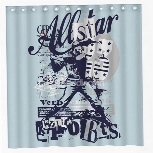 Creative Design Golf Star 3d Shower Curtain