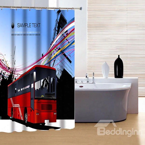 Creative Design Modern City Life 3d Shower Curtain