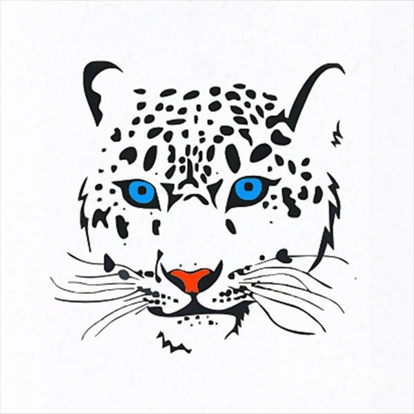 Creative Leopard With Blue Eyes Car Sticker