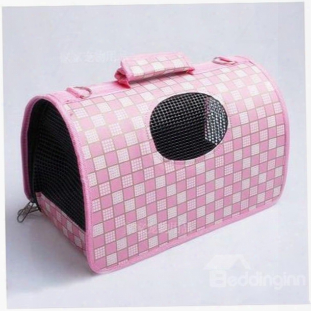 Fantastic Pretty Pink Wave Dots Portable Dog Carriers