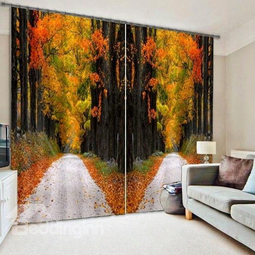 Forest Path Living Room&bedroom 3d Blackout Curtain