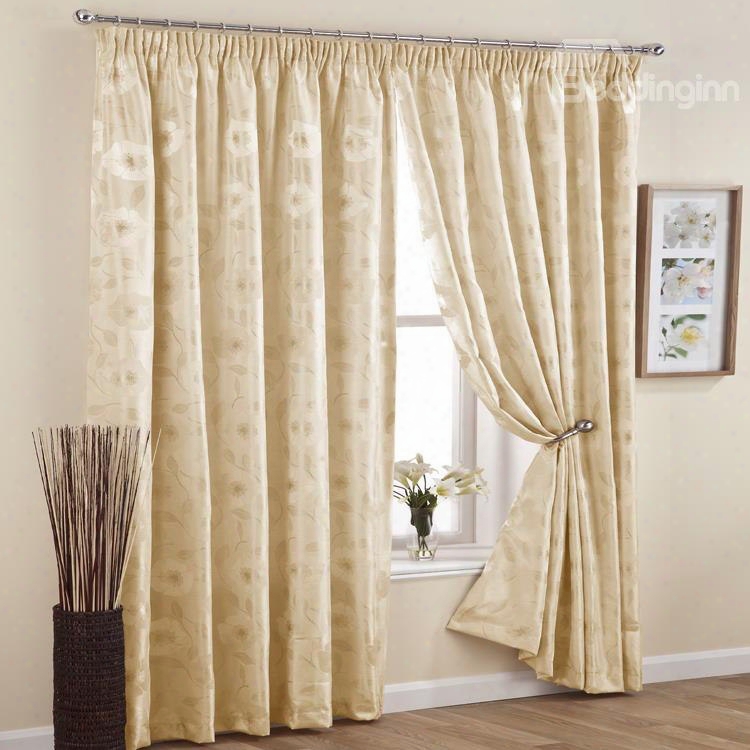 Graceful Light Blocking Pinch Pleat Curtain