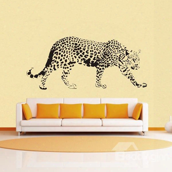 Majestic Snow Leopard Print Removable Wall Sticker