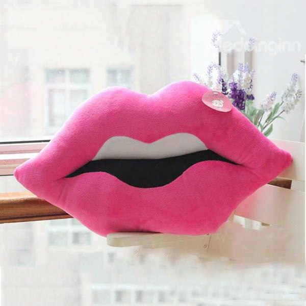 Multicolor Choice Lips Shape Plush Throw Pillows