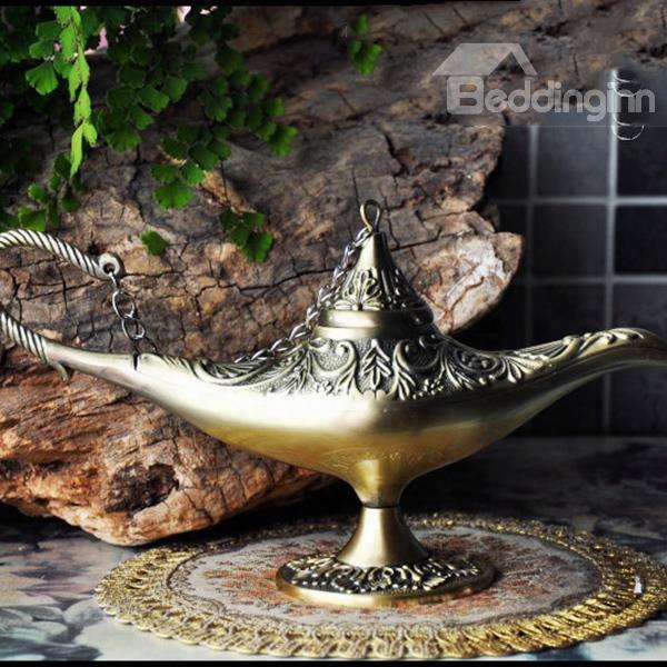 Mysterious Classical Dark Gold High Quality Aladdin's Lamp