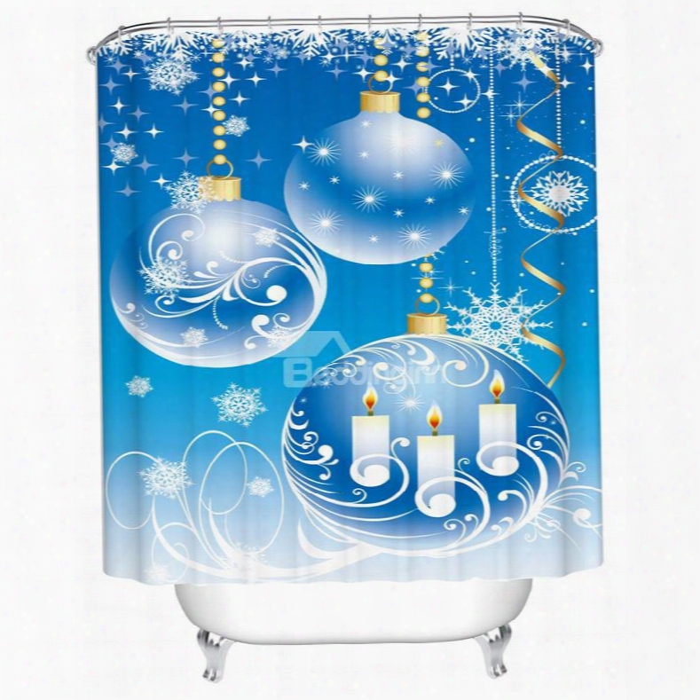 New Arrival Stunning Unique Christmas 3d Shower Curtain
