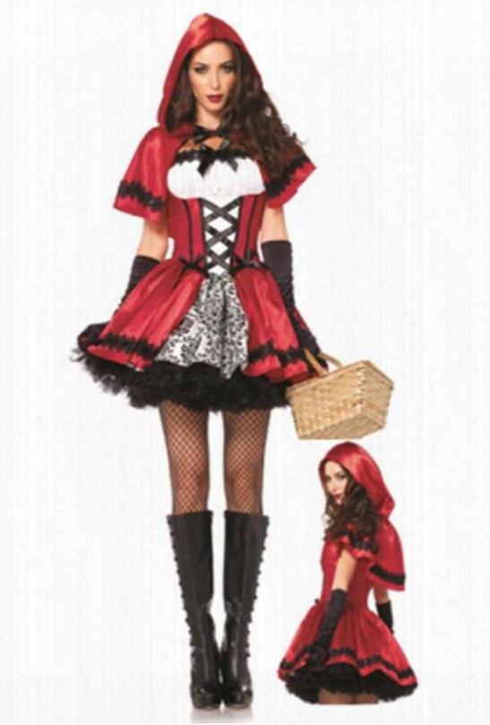 New Style Mysterious Little Red Riding Hood Costume