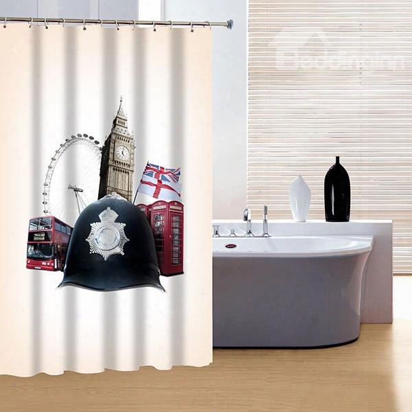 Noble Concise London Elements 3d Shower Curtain