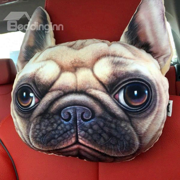 Personalized Ugly Dog Face Car Seat Pillows