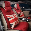 Eye Catching Single Colored with Cushion Car Seat Cover Set
