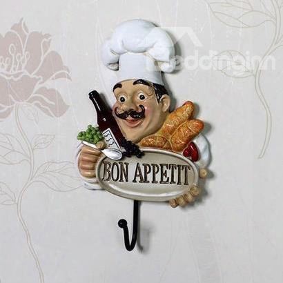 Top Classic Creative Resin Chef Wall Hook