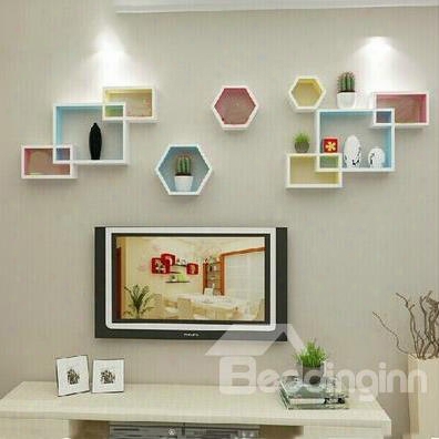 Top Classic Pretty 1-set Wood Wall Shelves