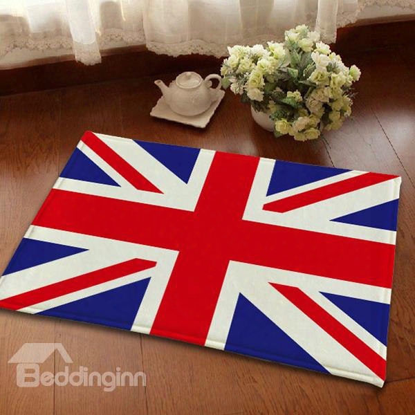 Top Nobility Flannel Anti-slipping British Flag Union Jacks Area Rugs